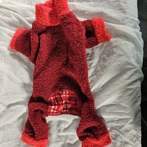 Frisco NWOT Cozy Red Knit Dog Pajamas